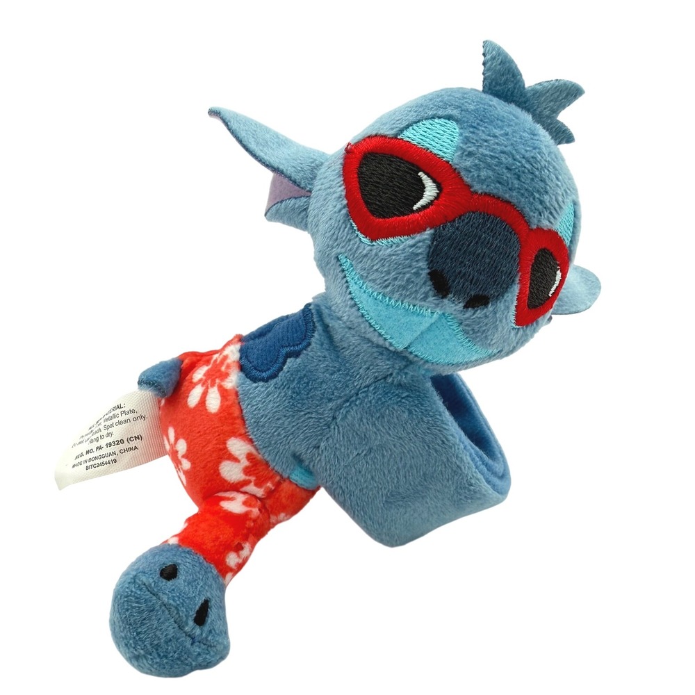 Disney Lilo & Stitch Summer Plush Slap Bracelet Red Sunglasses Swim Trunks 8.5"